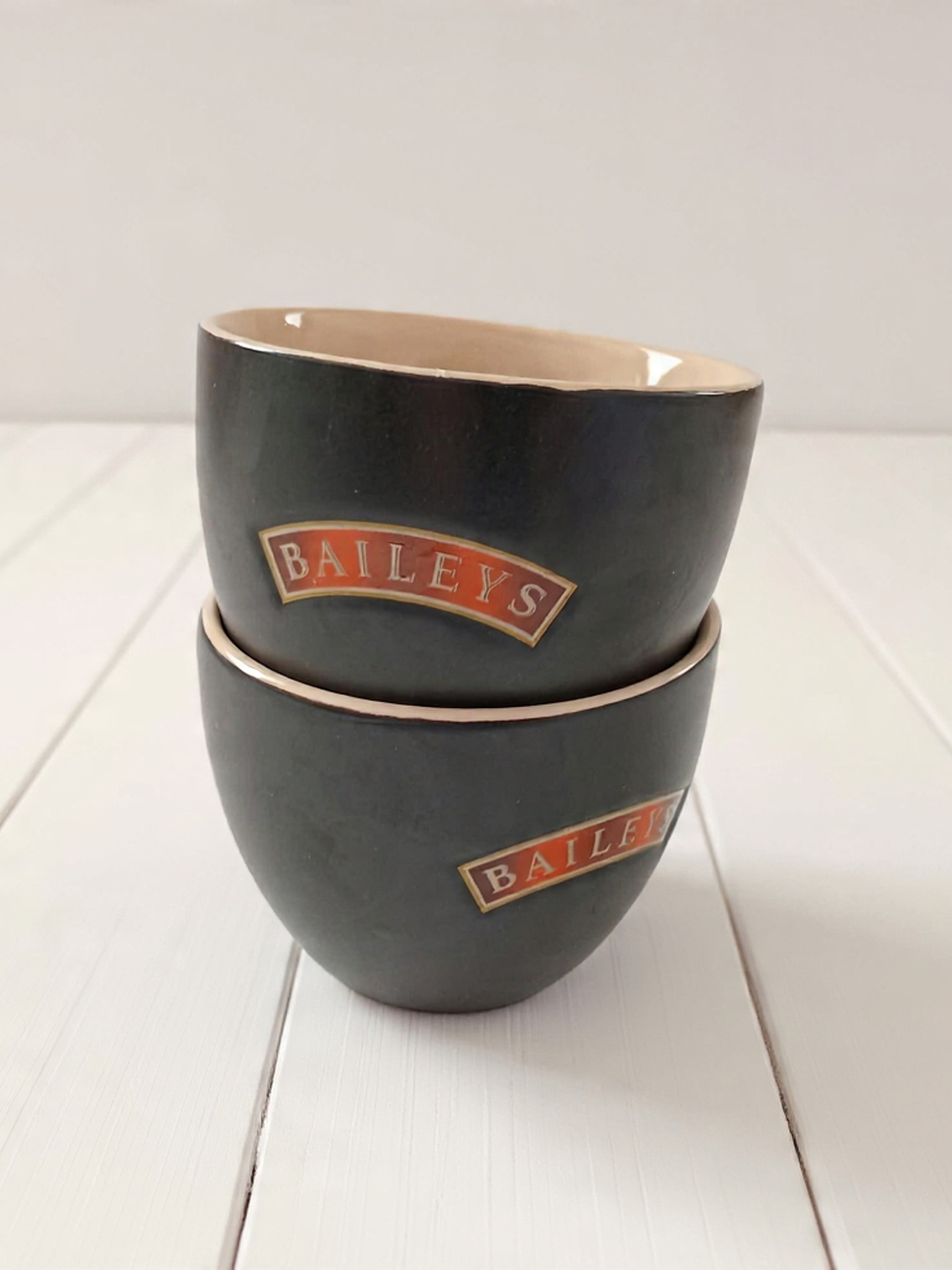 Baileys Black Ceramic Nesting Bowls - Set of 2